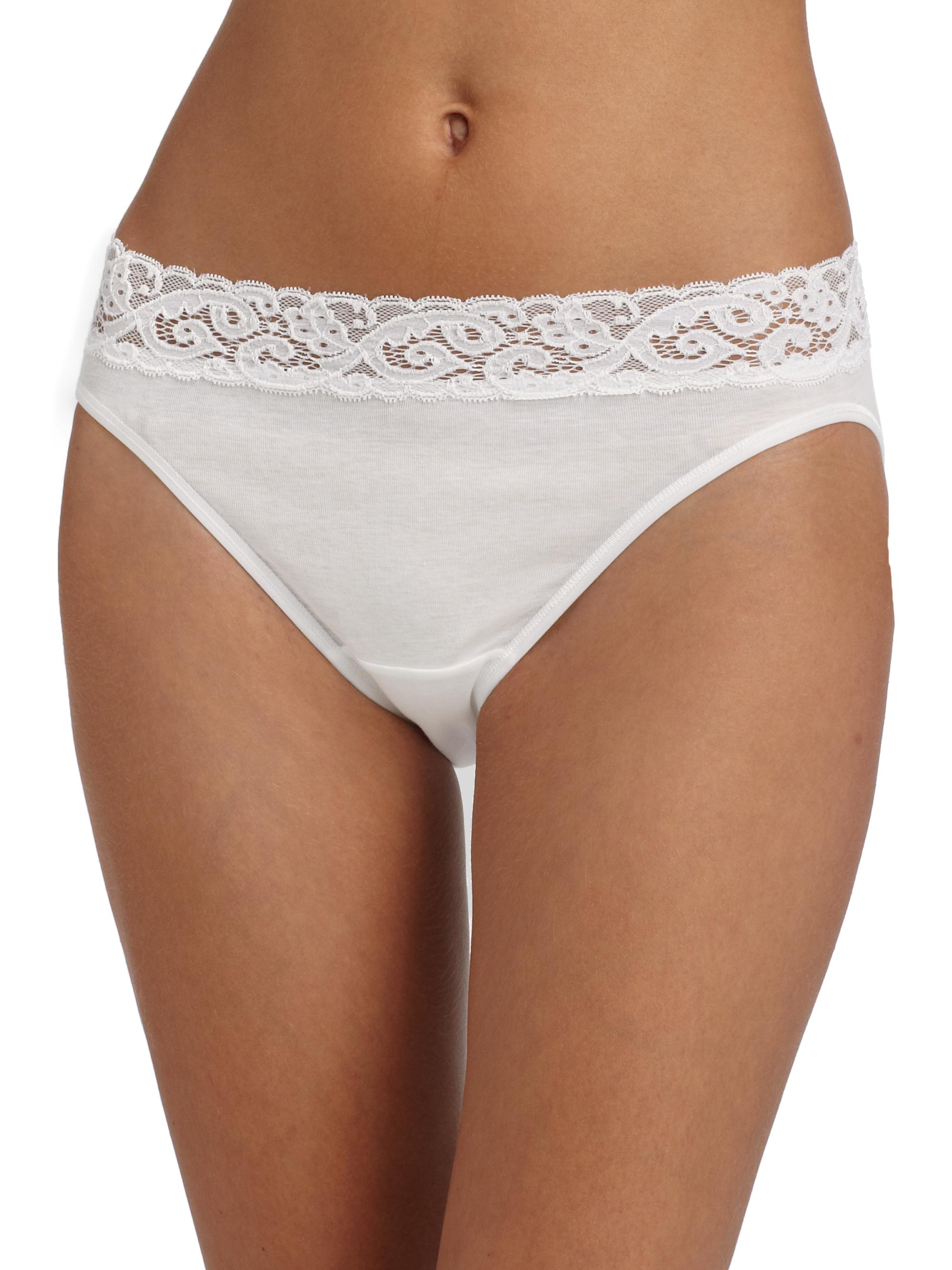 Hanro Women's Moments Hi-Cut Brief - White