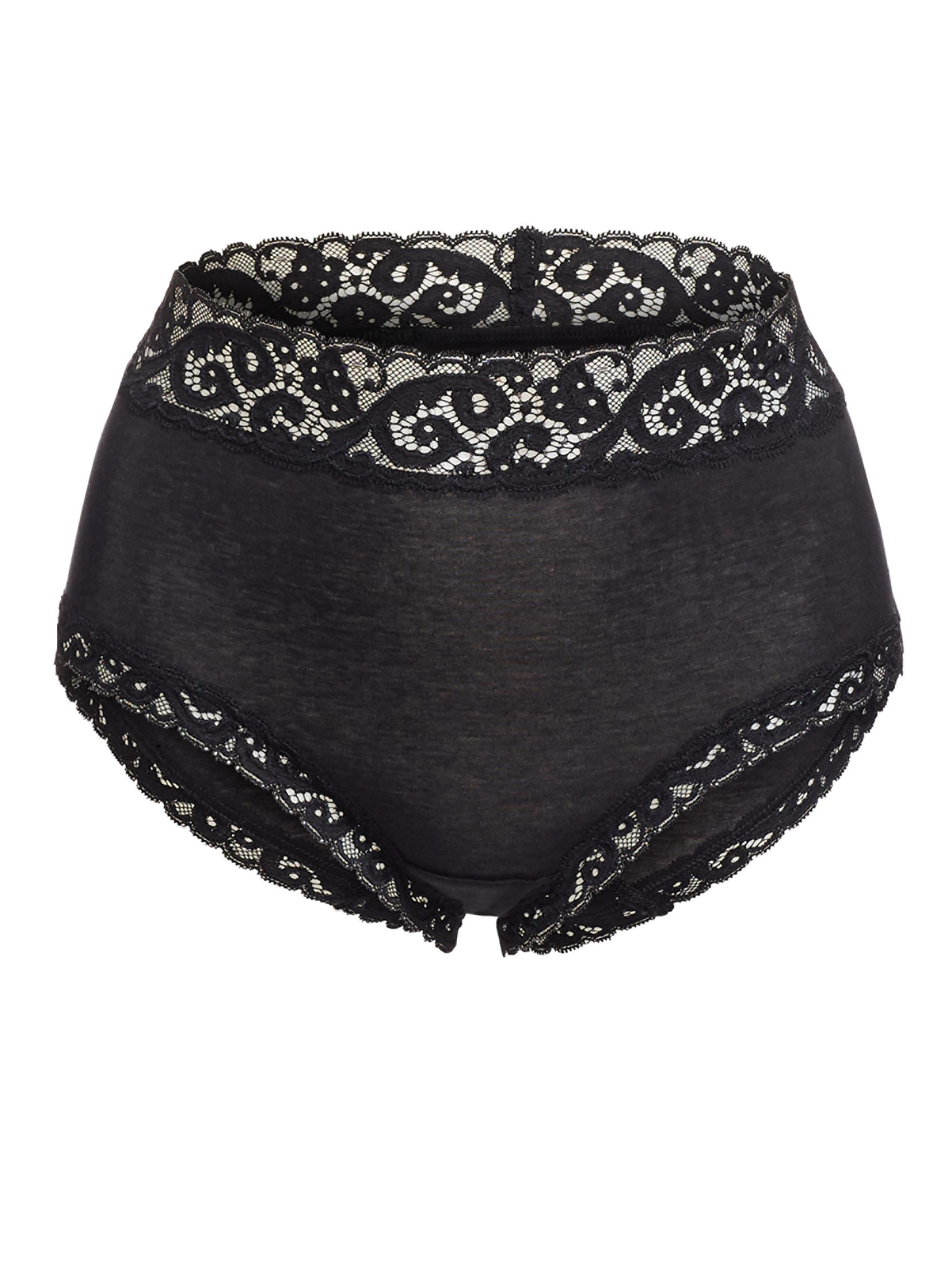 Hanro Women's Moments Full-Coverage Brief - Black