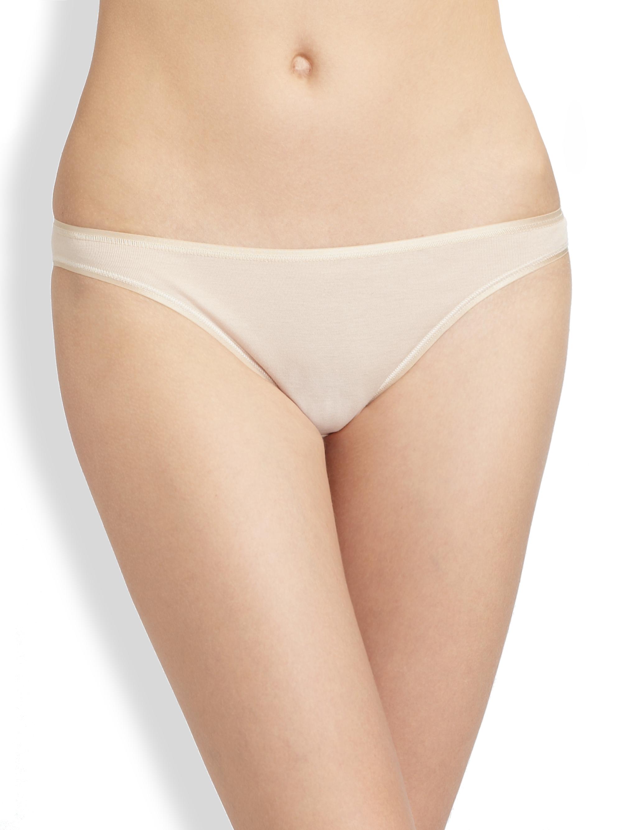 Hanro Women's Cotton Seamless High-Cut Brief - Skin