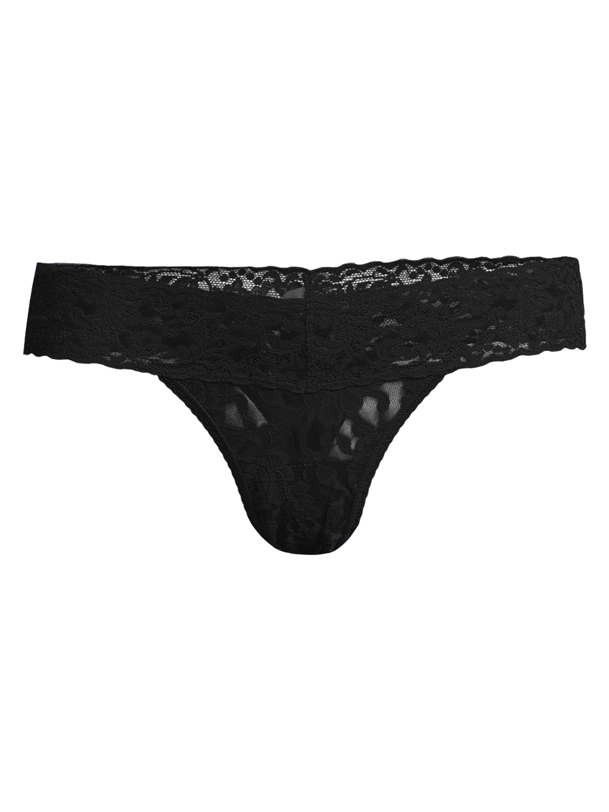 Hanky Panky Women's Signature Lace Low-Rise Lace Thong - Black