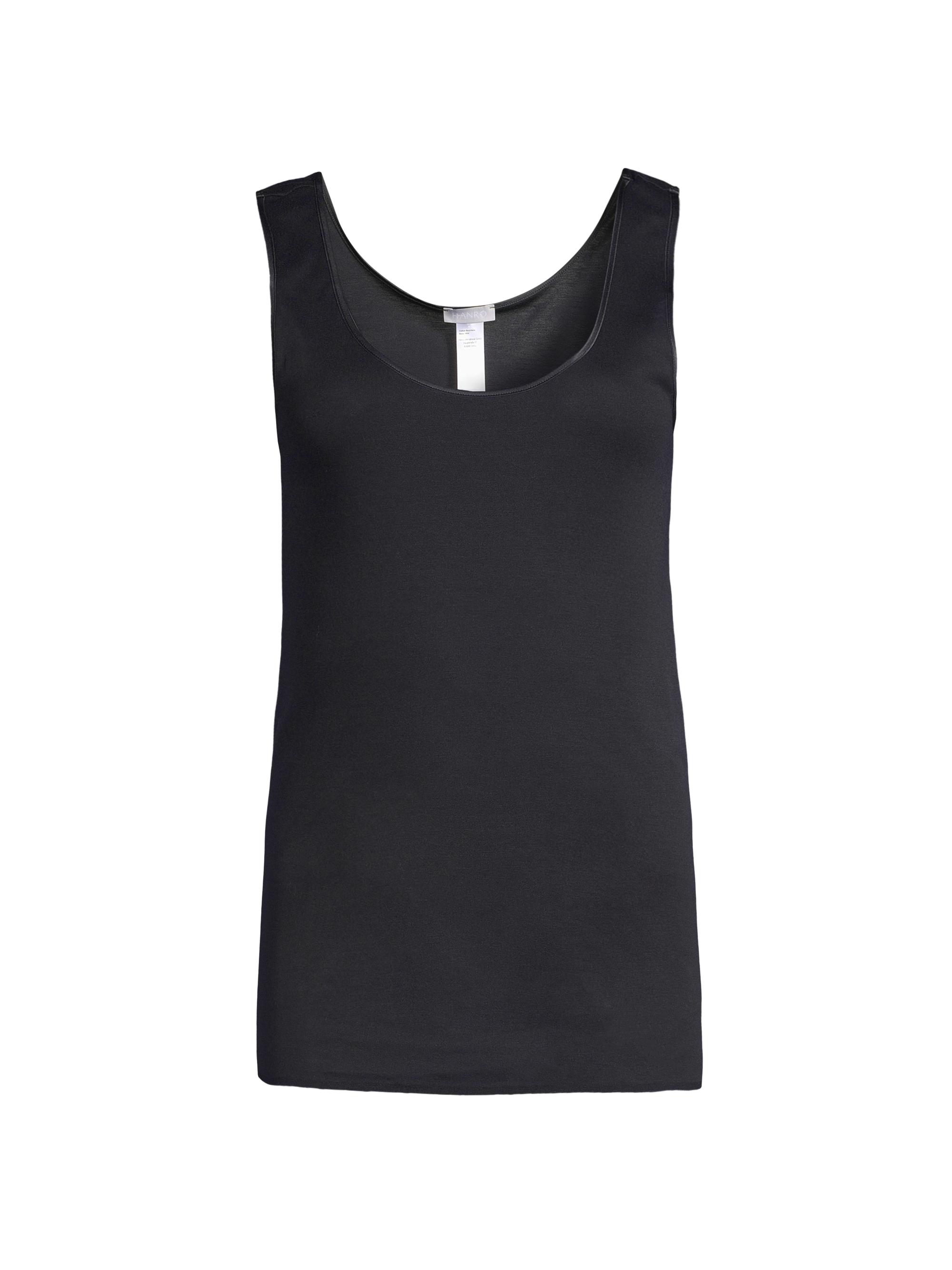 Hanro Women's Cotton Seamless Tank Top - Black