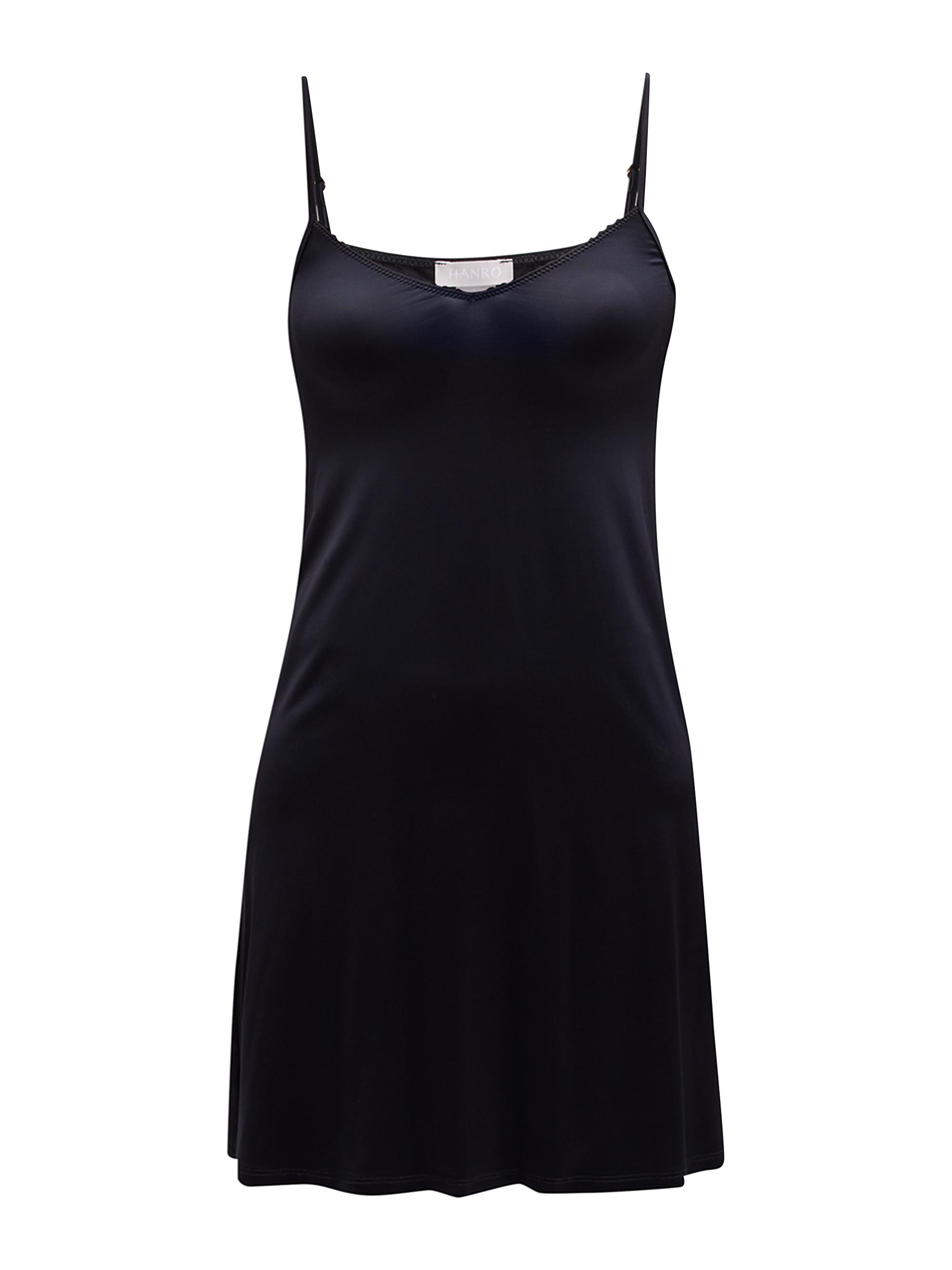 Hanro Women's Satin Deluxe Slip - Black