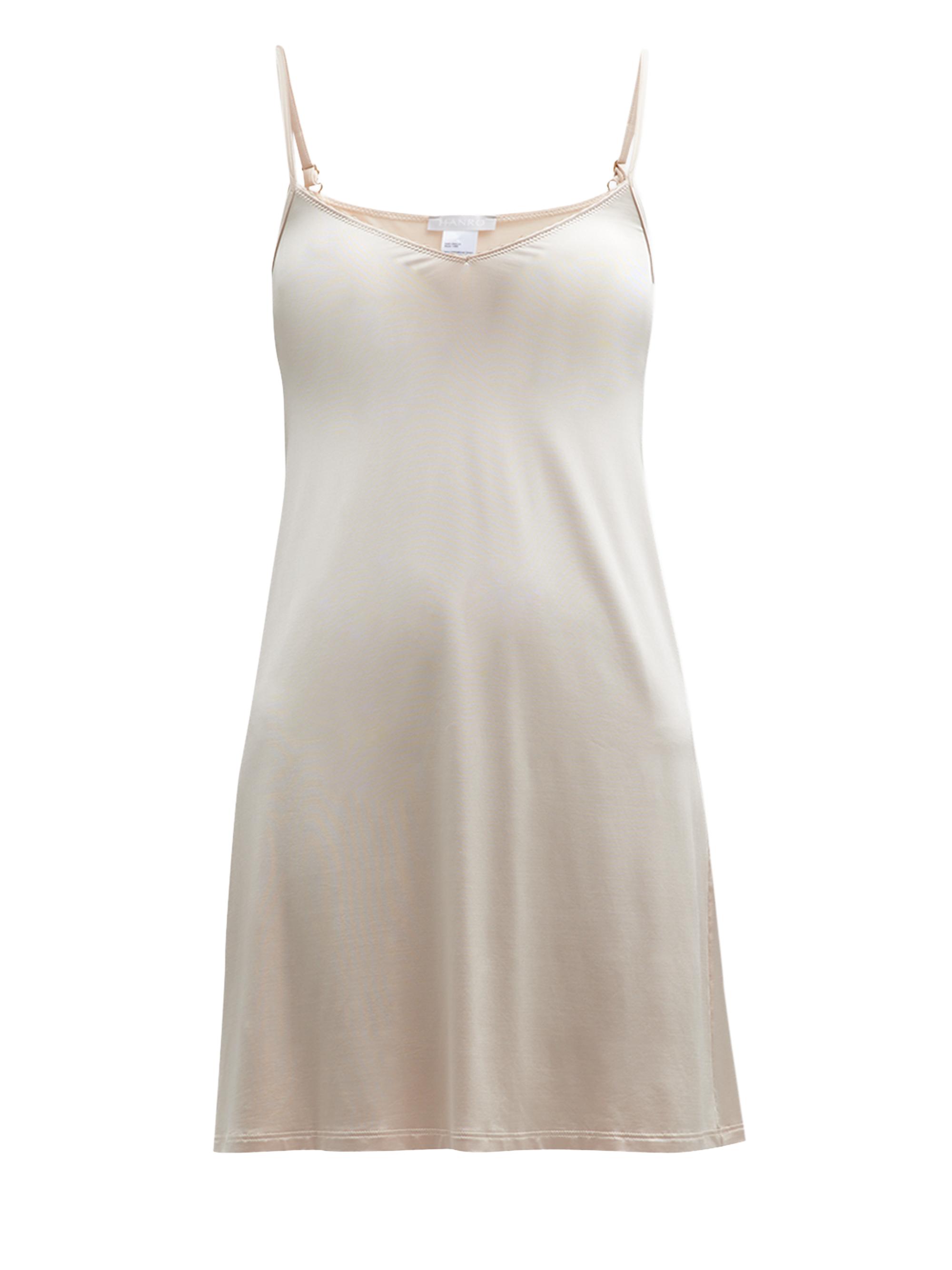 Hanro Women's Satin Deluxe Slip - Natural