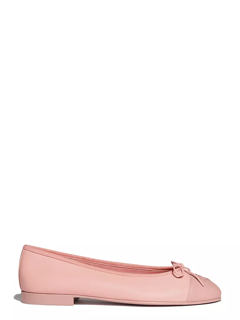 Chanel Lambskin Ballet Flats (Pink/Black) – The Luxury Shopper