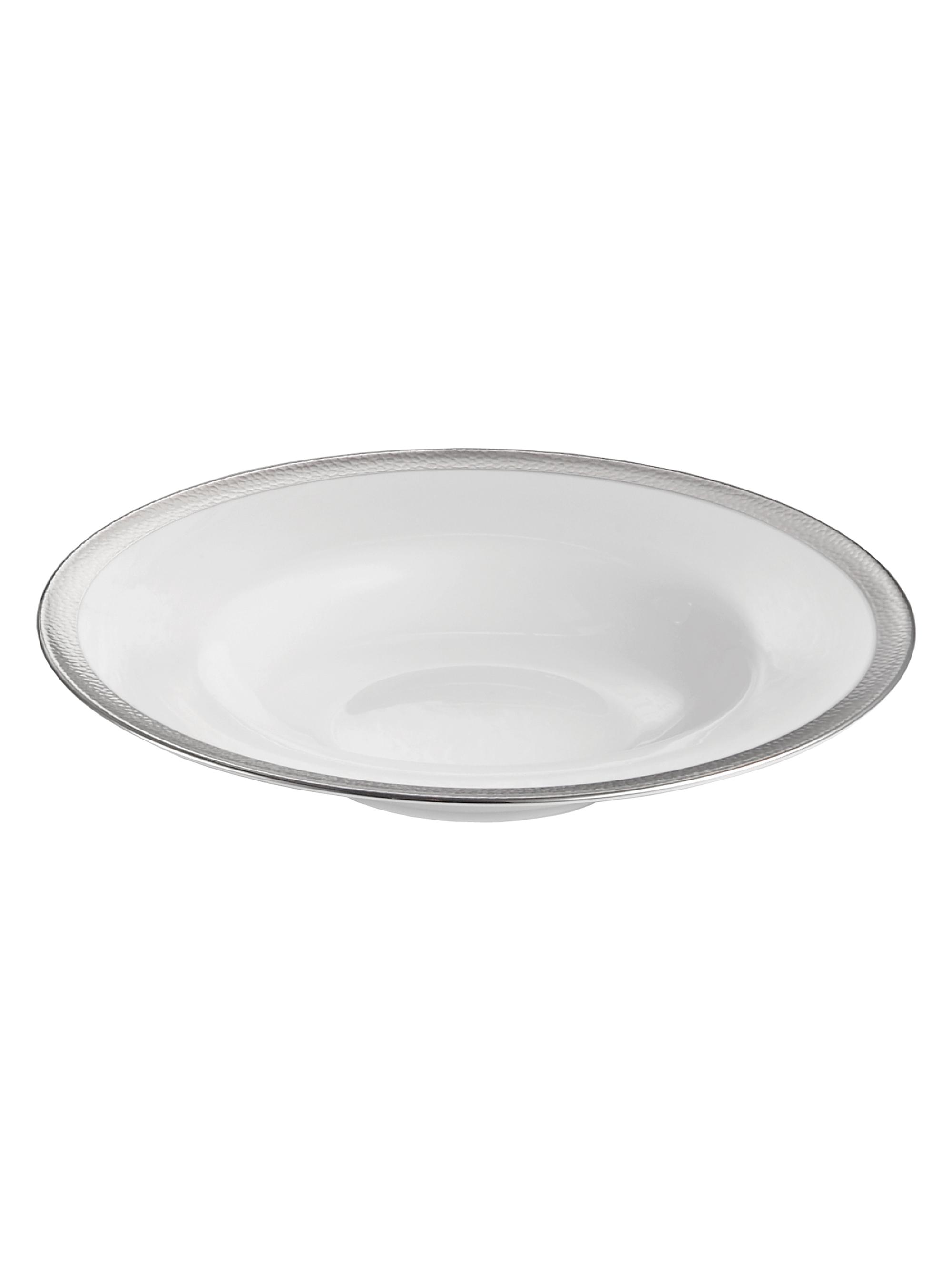 Michael Aram Silversmith Platinum-Rimmed Porcelain Bowl