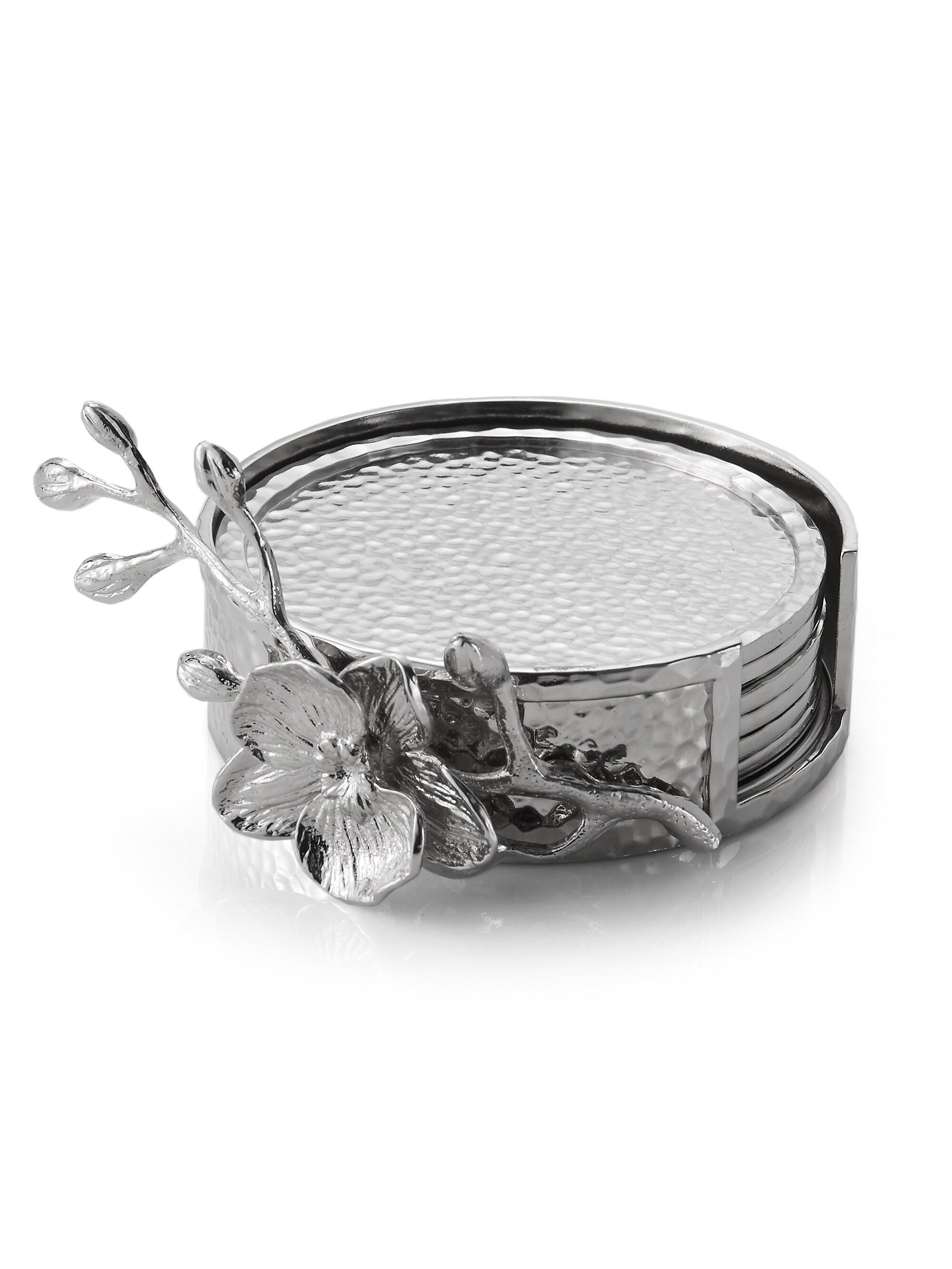 Michael Aram Six-Piece White Orchid Coaster