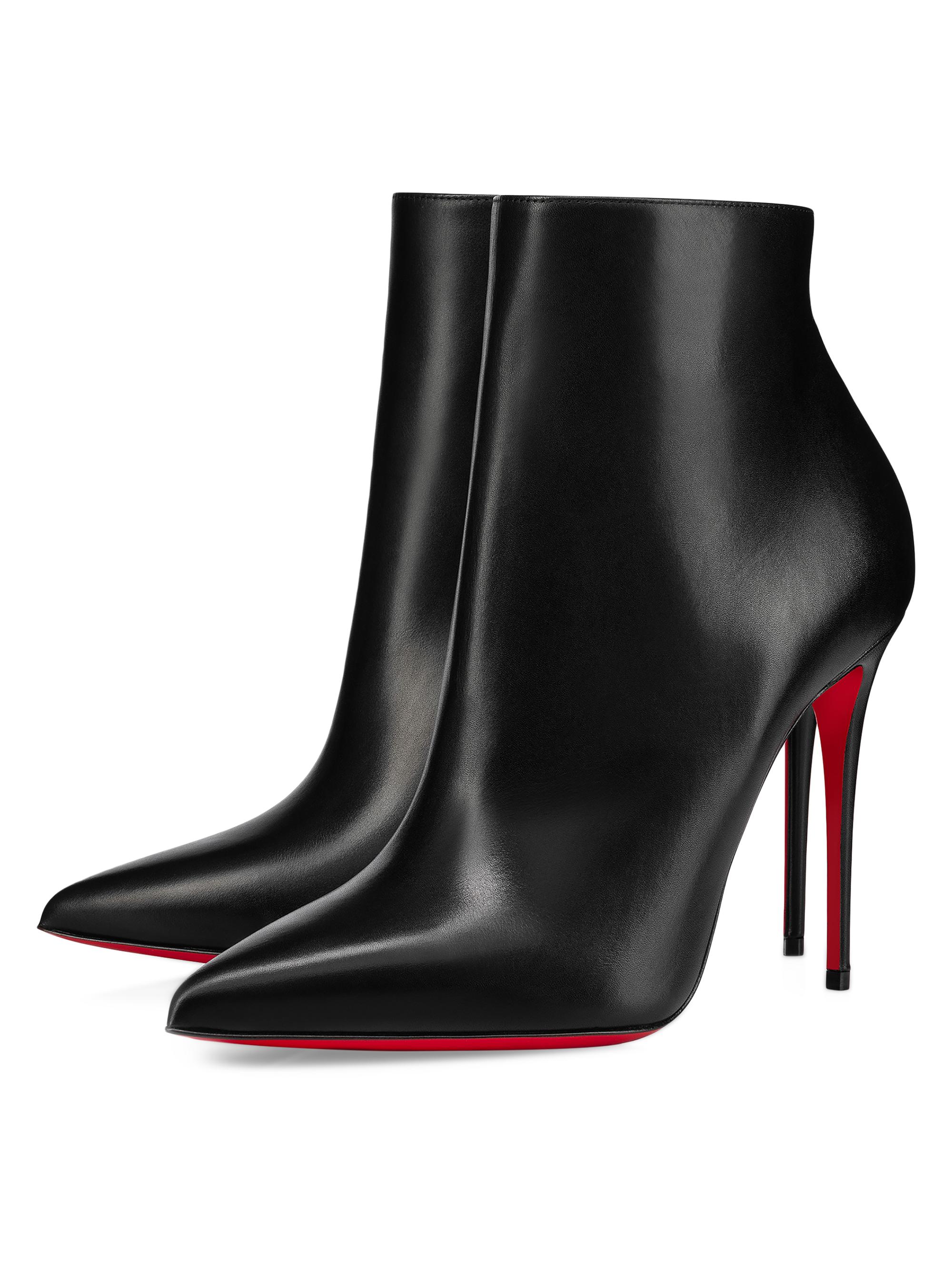 Christian Louboutin So Kate 100MM Leather Booty Booties | Saks
