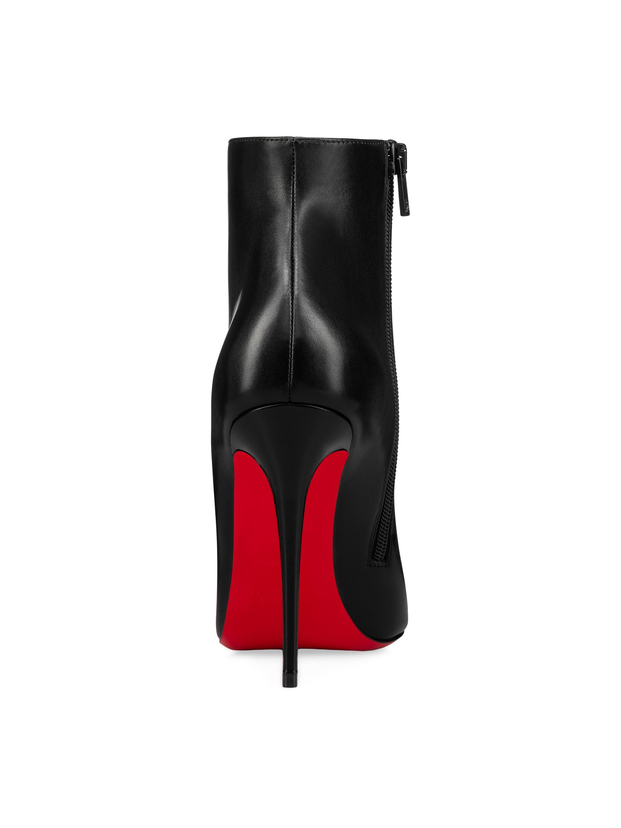 Christian Louboutin So Kate 100MM Leather Booty Booties | Saks
