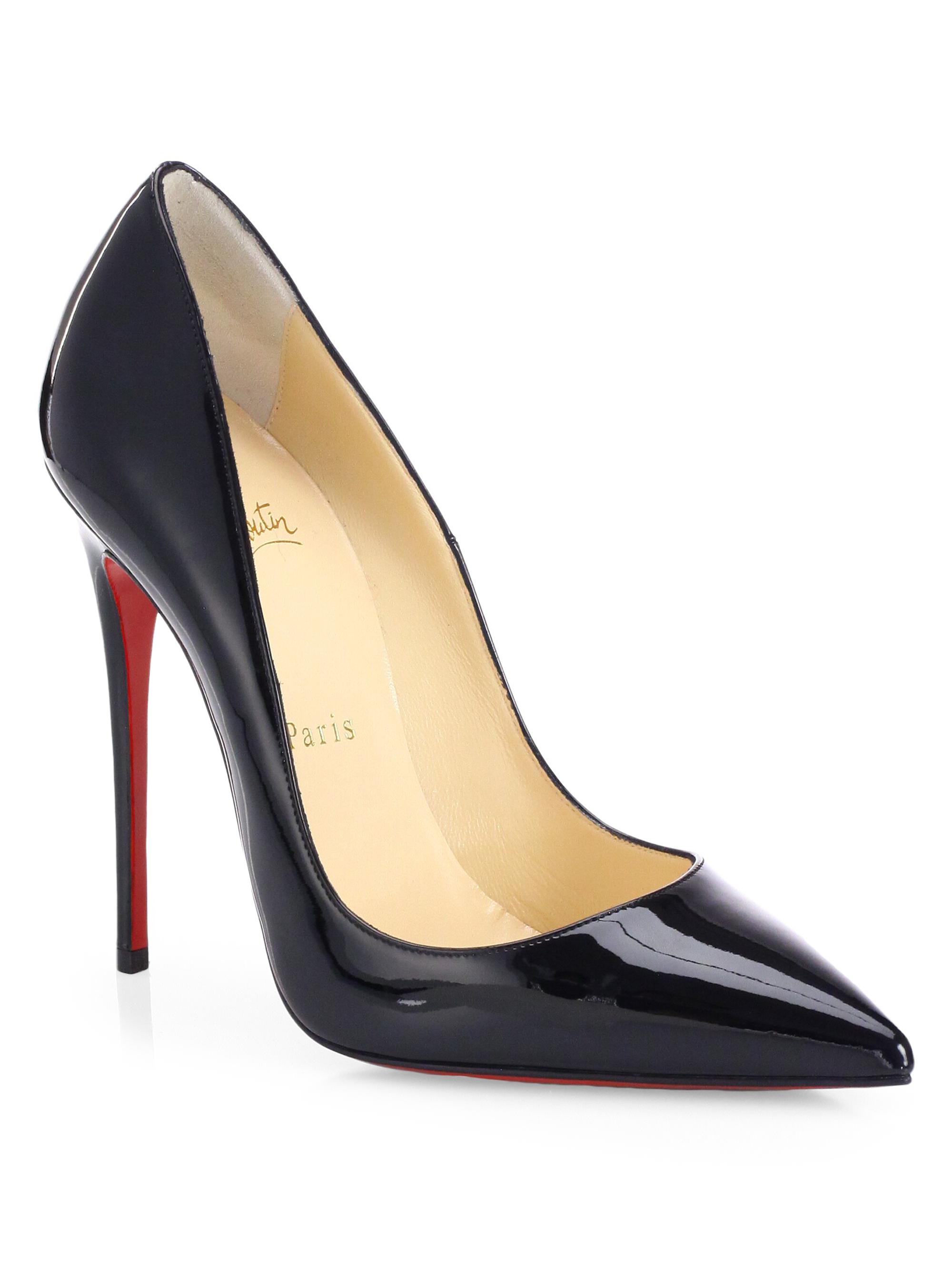 Christian Louboutin Women's So Kate 120MM Patent Leather Pumps - Black | Thumbnail 6