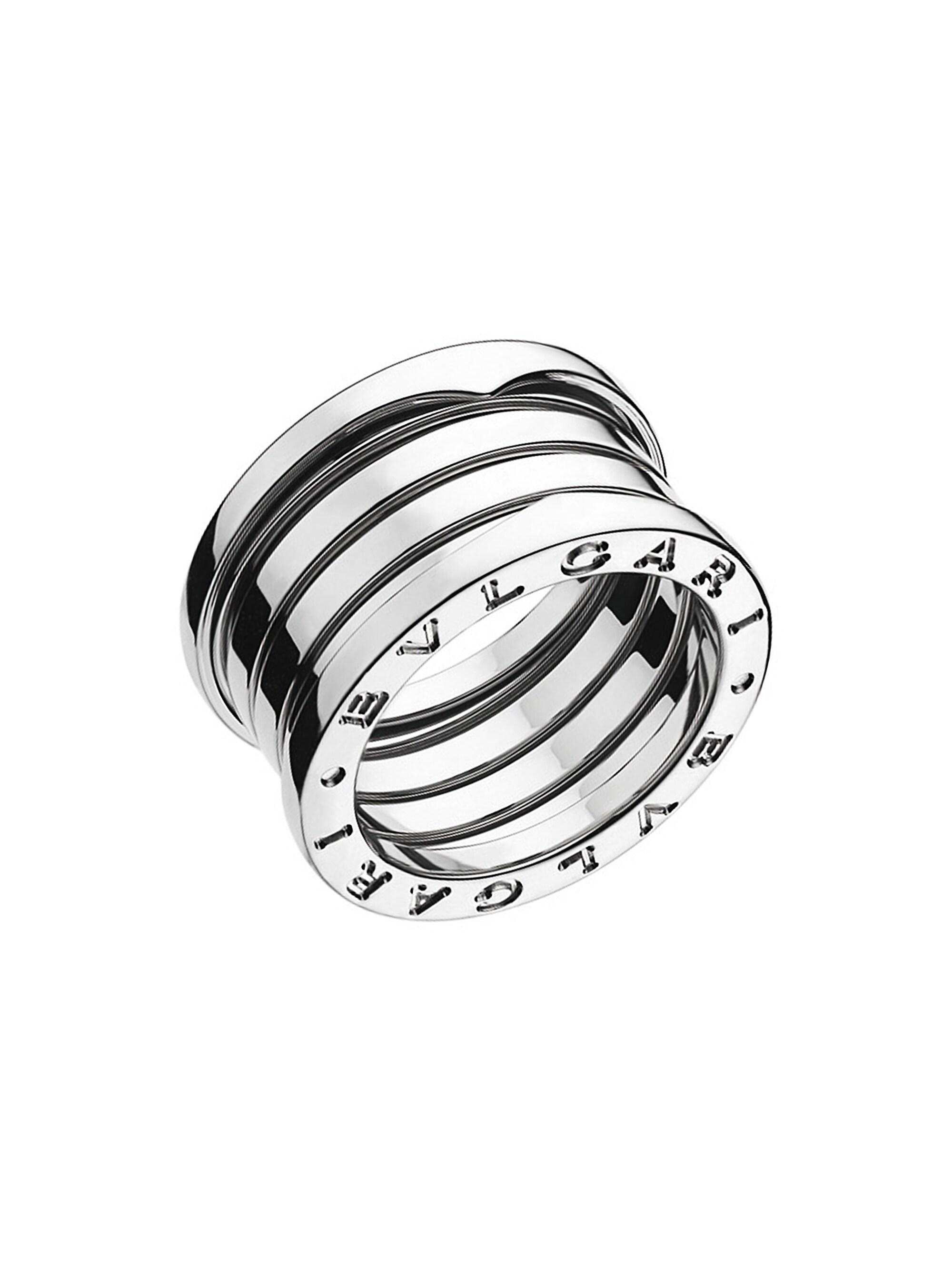 BVLGARI Women's B. zero1 18K White Gold 4-Band Ring