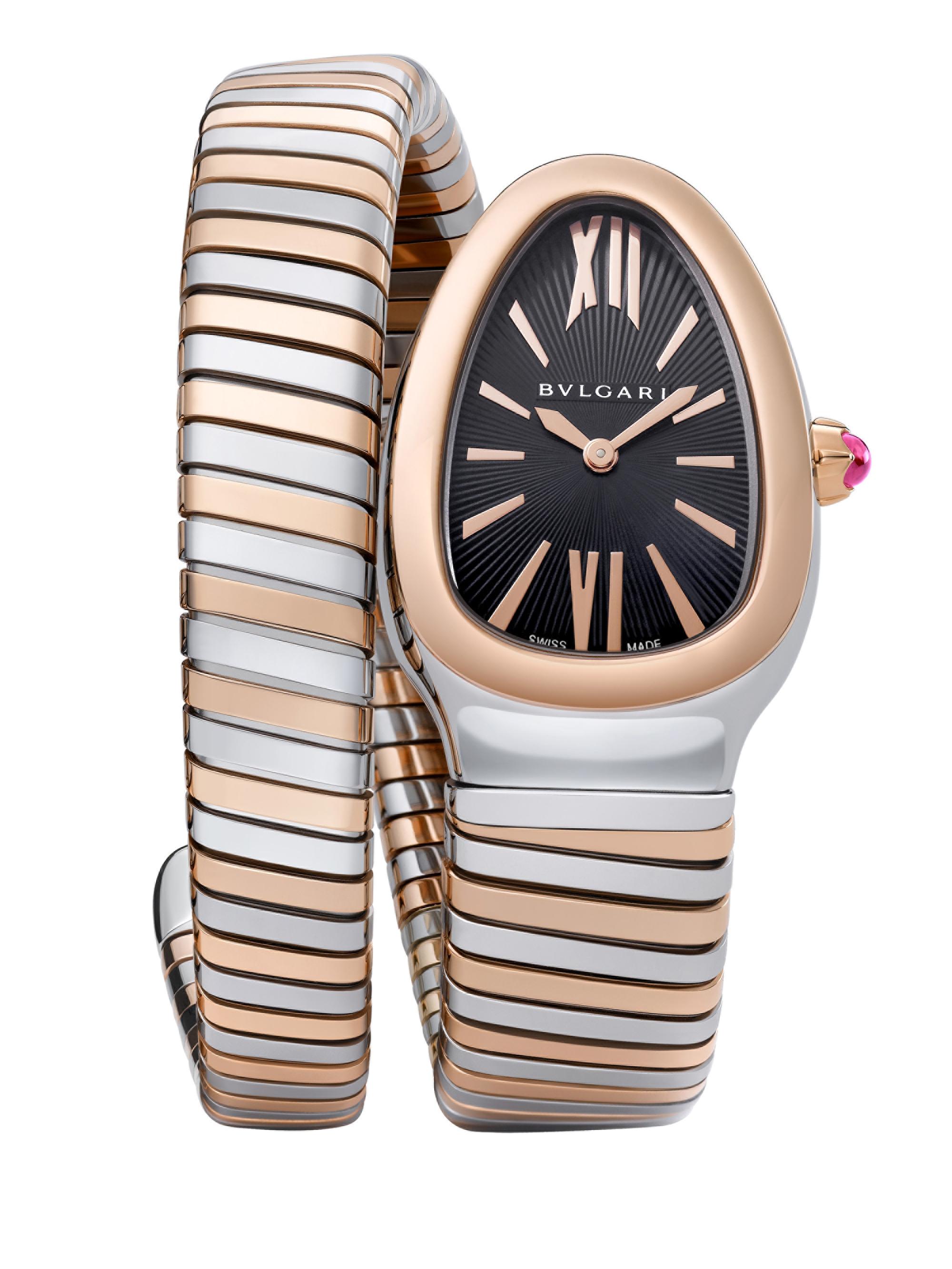 BVLGARI Serpenti Tubogas Rose Gold Stainless Steel Single