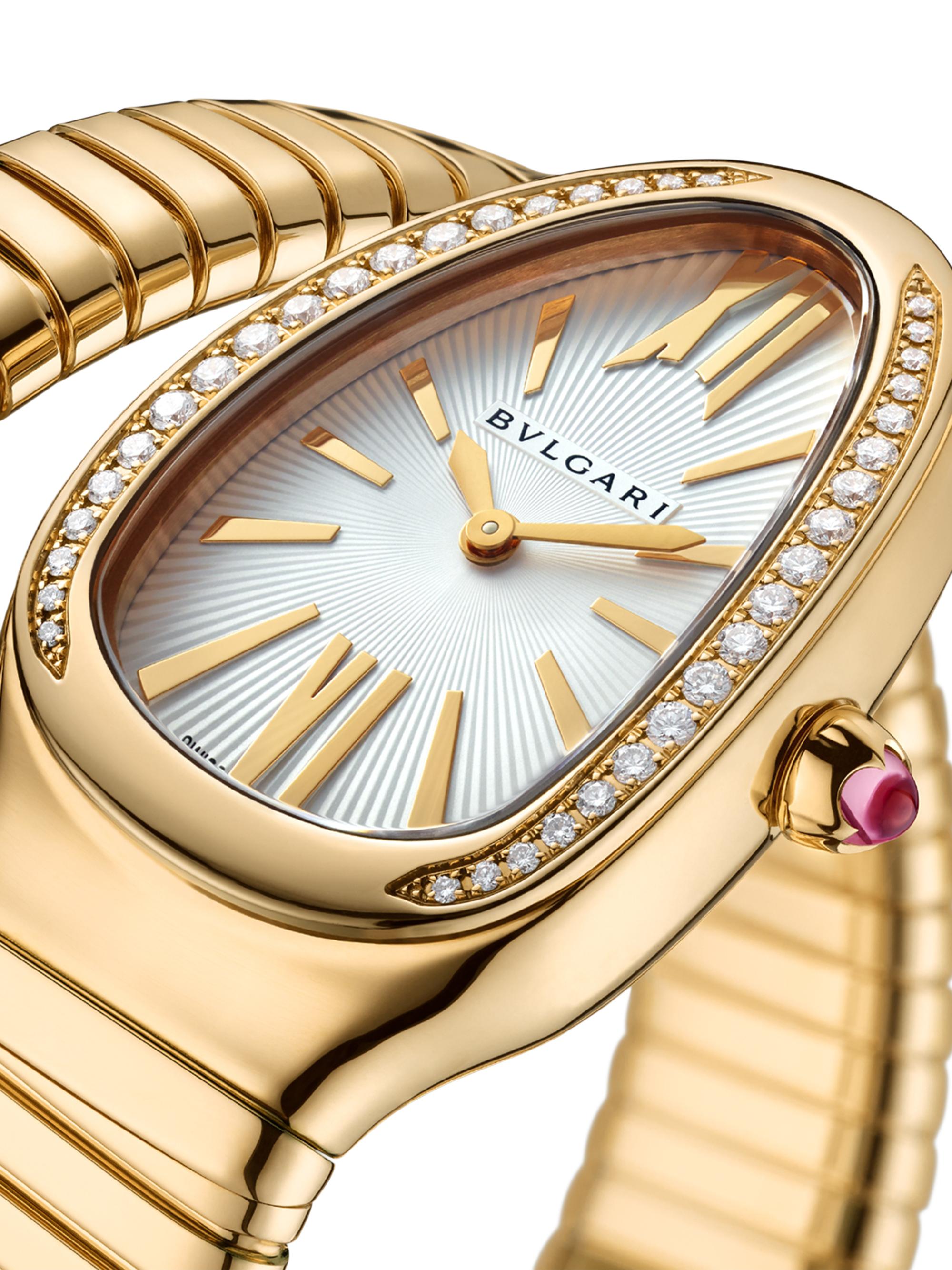 その他 BVLGARI BVLGARI Serpenti Tubogas Yellow Gold & Diamond Single Twist