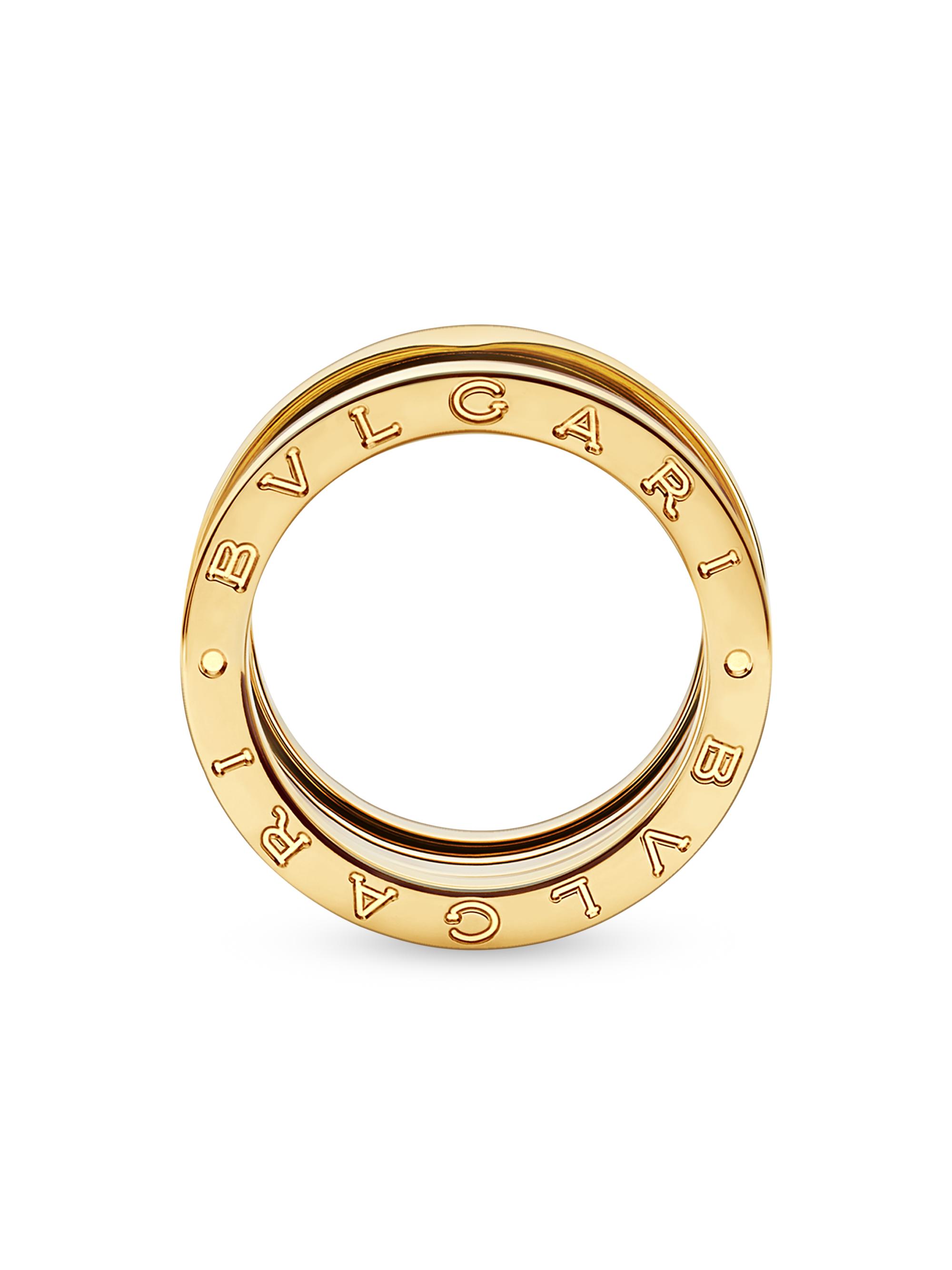 の*ん様 BVLGARI B-ZERO1 Mサイズ BZ30BSS 12PD シ BVLGARI B.zero1 18K Yellow Gold 4-Band Ring | Saks Fifth Avenue