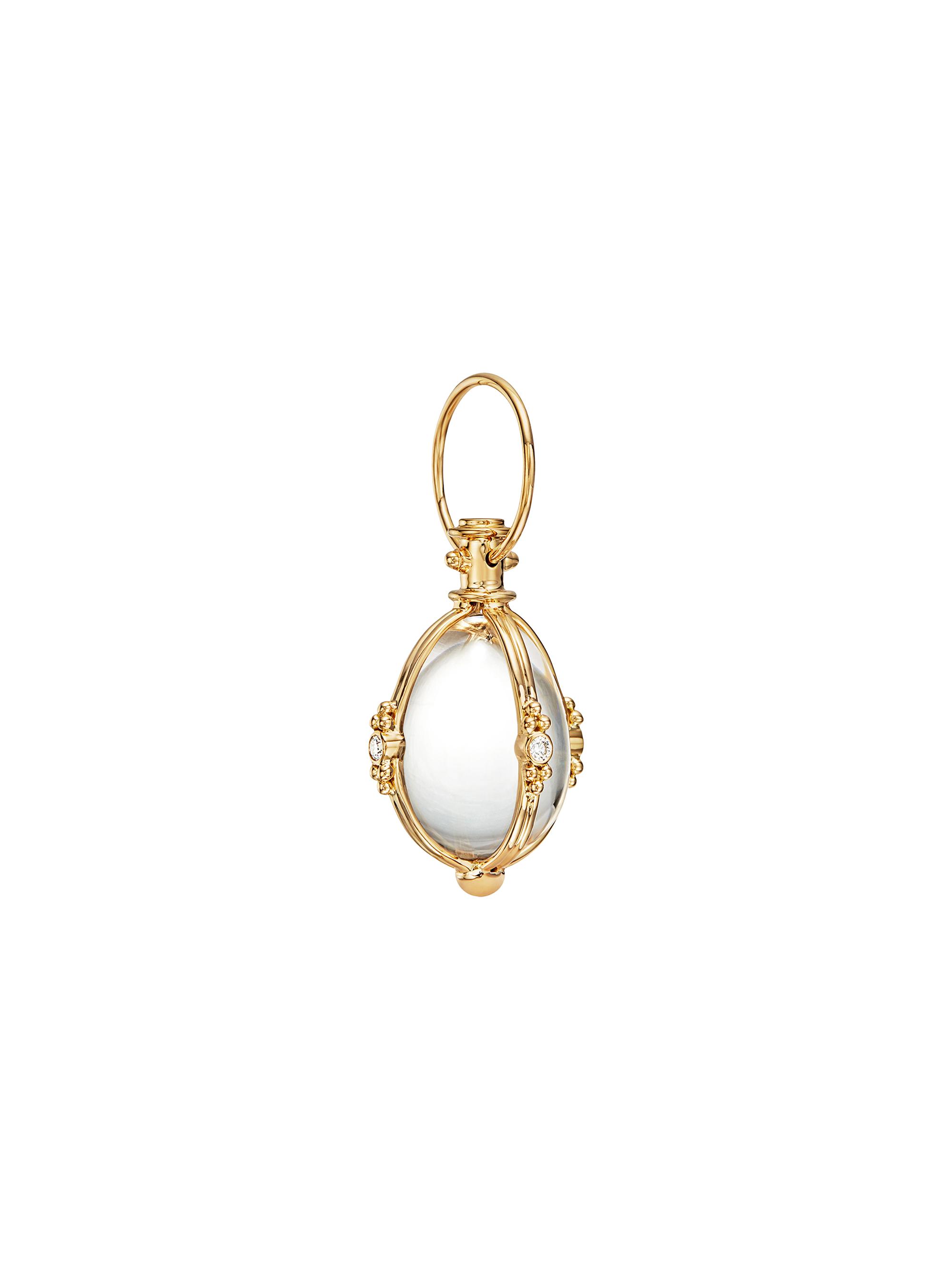 Temple St. Clair Women's Florence86 Diamond, Rock Crystal & 18K Yellow Gold Amulet Pendant - Yellow Gold