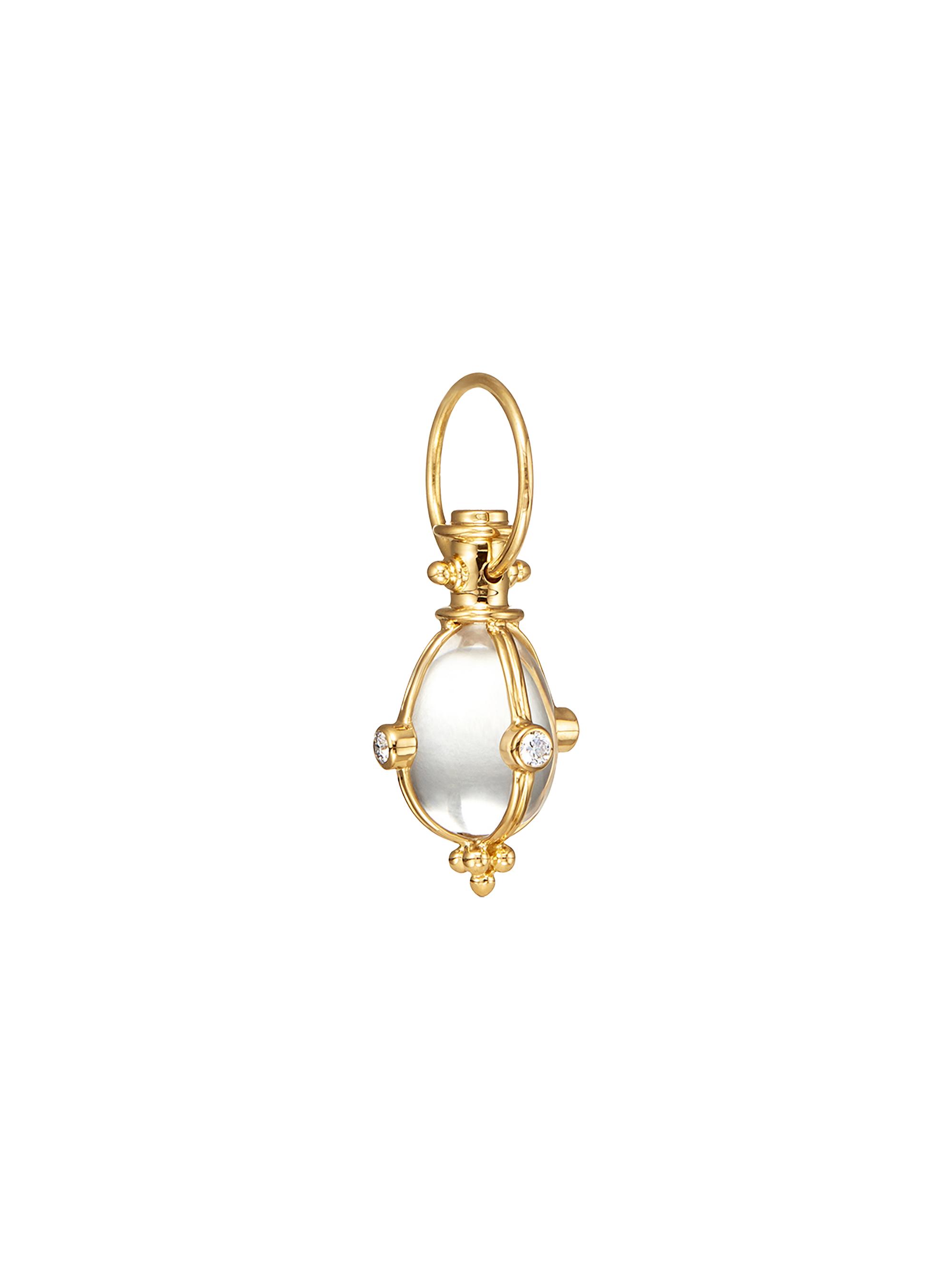 Temple St. Clair Women's Florence86 Rock Crystal, Diamond & 18K Yellow Gold Amulet - Gold