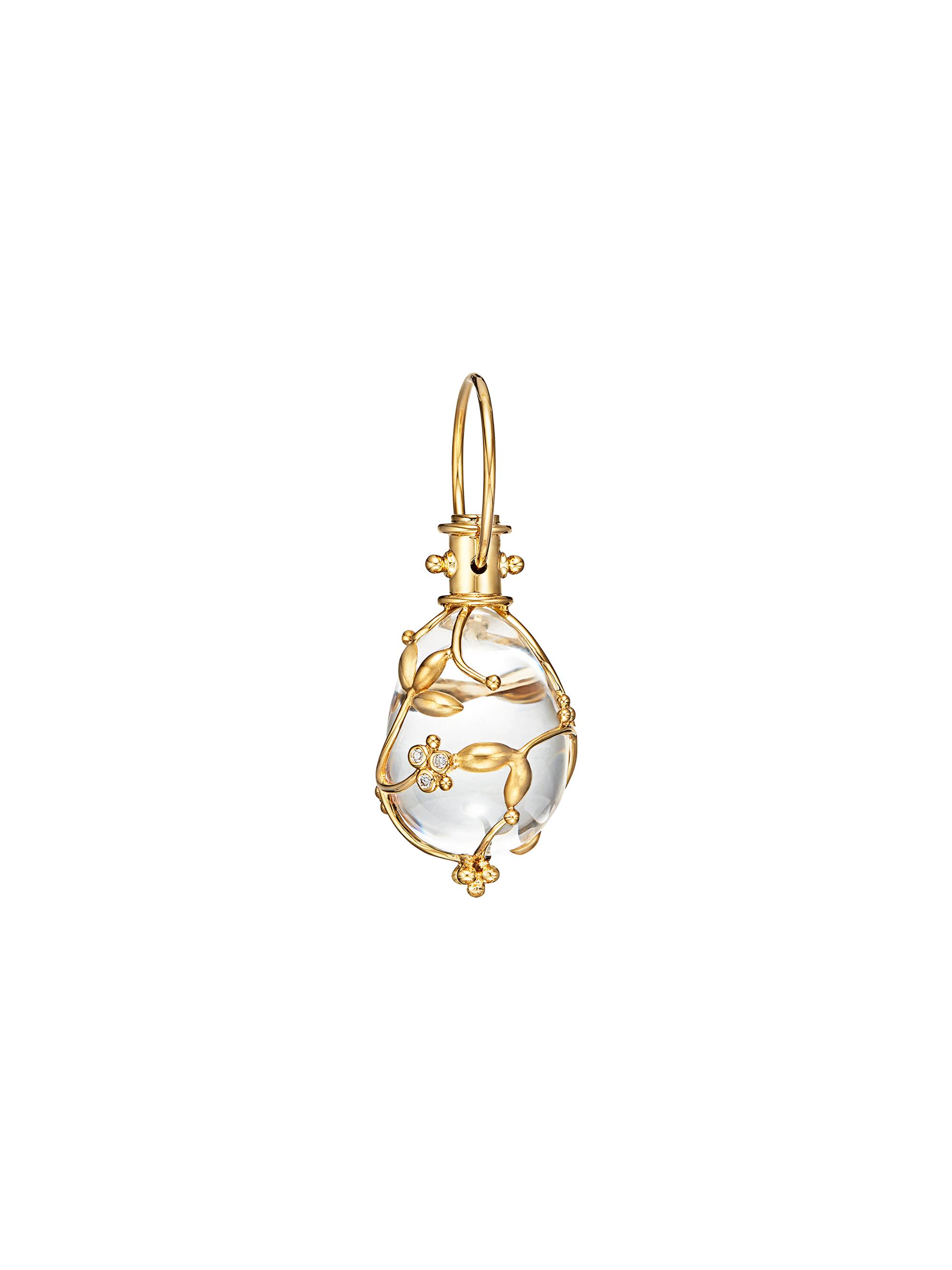 Temple St. Clair Women's Tree of Life Rock Crystal, Diamond & 18K Yellow Gold  Vine Amulet - Yellow Gold