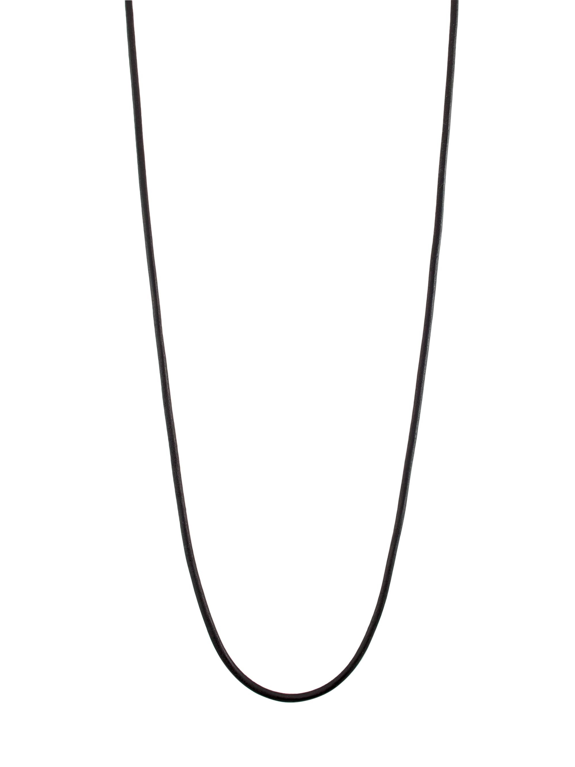 Temple St. Clair Women's Florence86 Leather Cord Necklace - Black