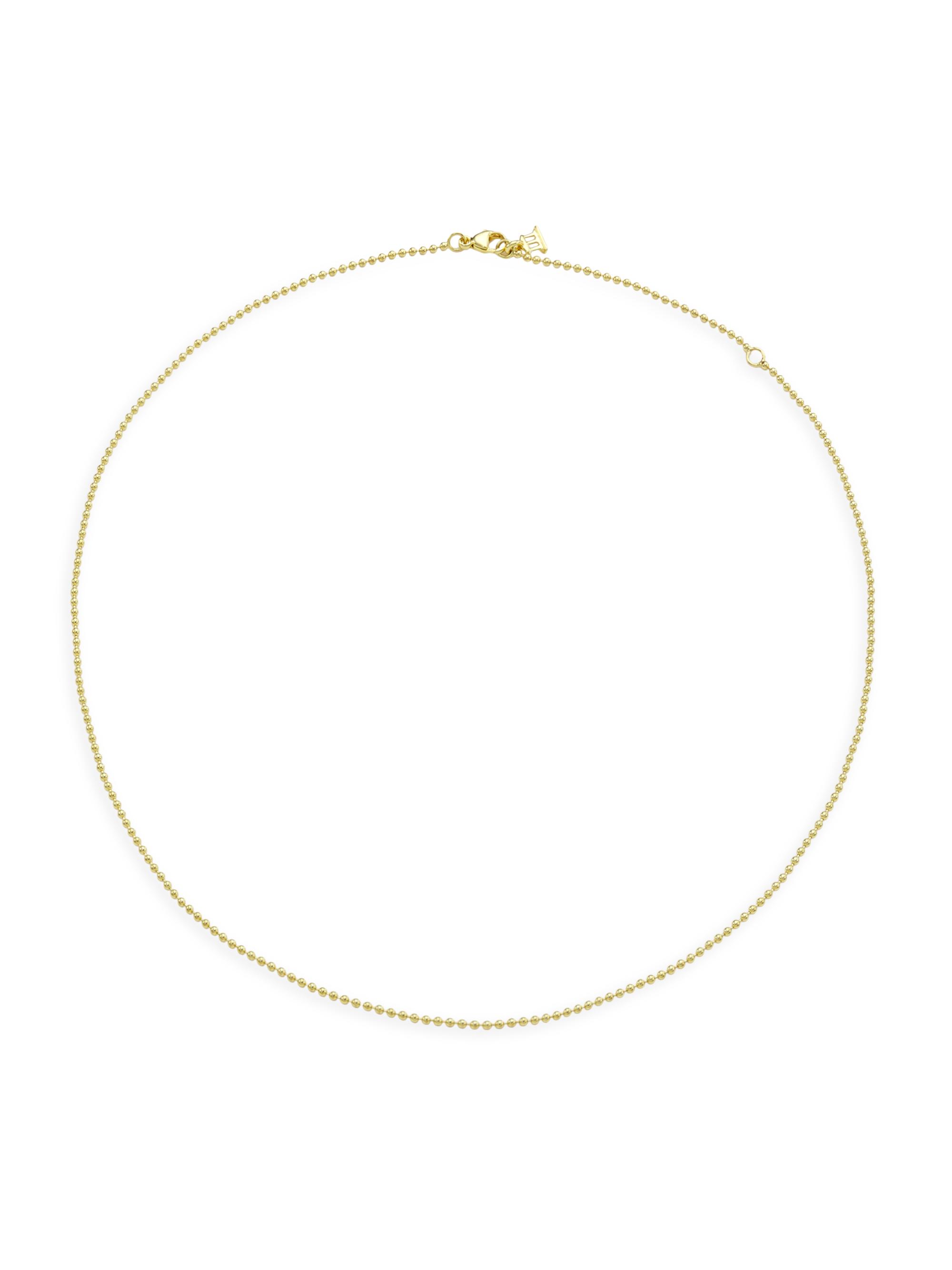Temple St. Clair Women's Florence86 K Yellow Gold Ball Necklace Chain - Yellow Gold