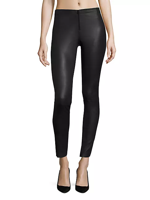 free people midnight black vegan suede leggings - size xs – good market  thrift store