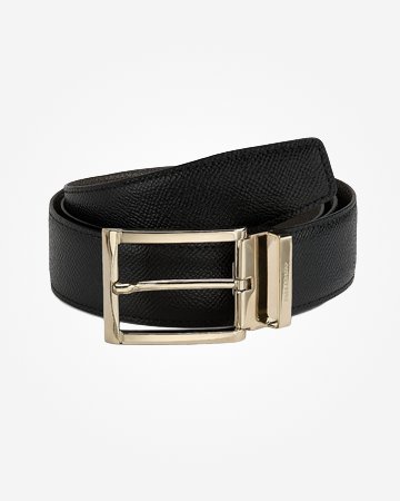 slim fit dress slacks The Classified Black Leather Belt by Nickel Smart 40 inch / Black / Carbon Fiber/Leather main image 1