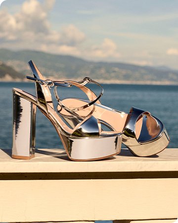 Tan-Go 155MM Patent Leather Platform Sandals