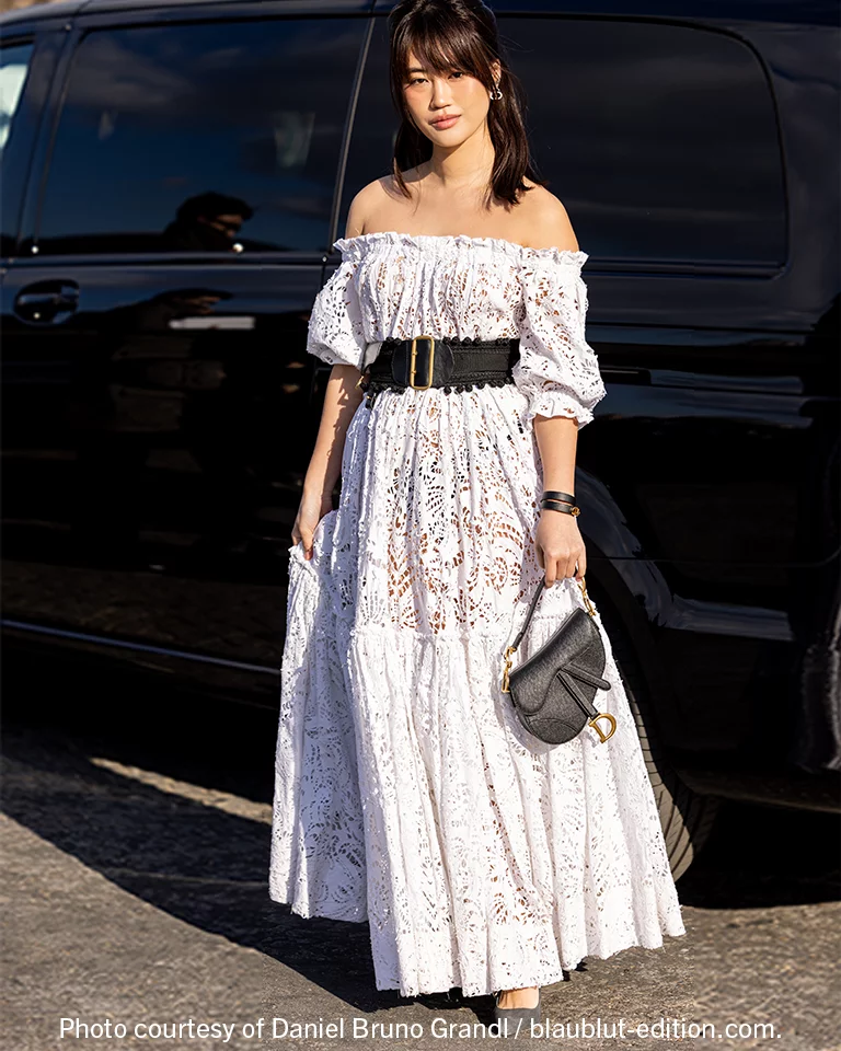 Wearing a belt with a dress online