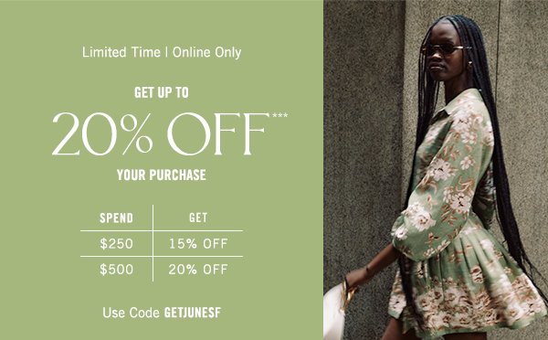 Get 20% OFF